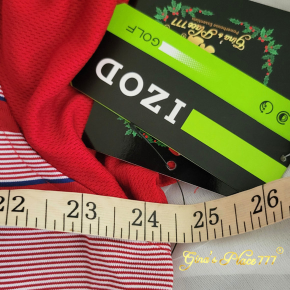 NWT IZOD Men's Performance Polo Short Sleeve Golf Shirt Haute Red Sz L - Picture 9 of 15